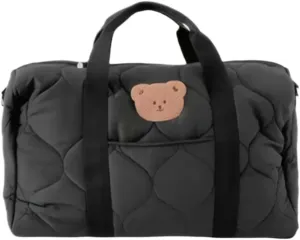 Black mommy bag large capacity tote bag out travel bag baby diaper bag suitable for daily use