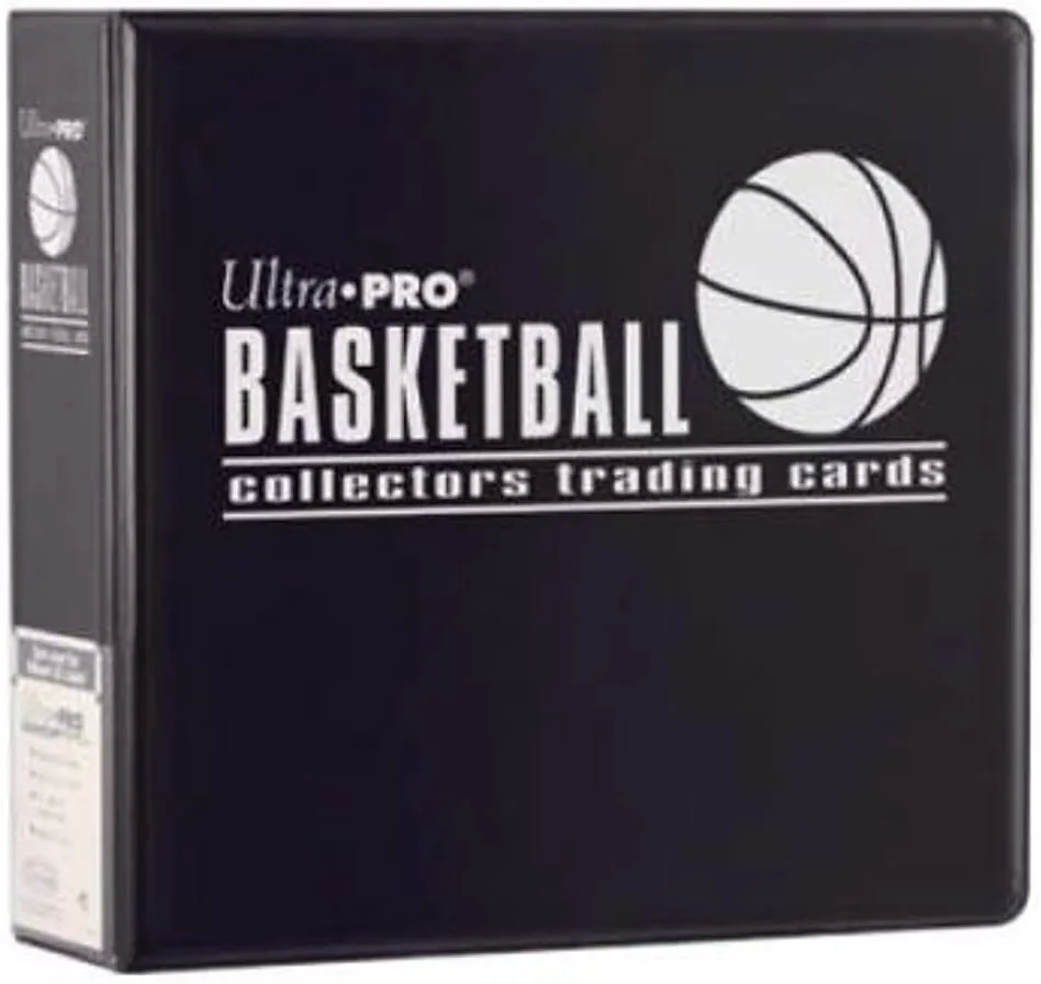 Black Ultra Pro 3 Inch D Ring Basketball Collectors Album 3" Wide Card Storage Binder Portfolio Album