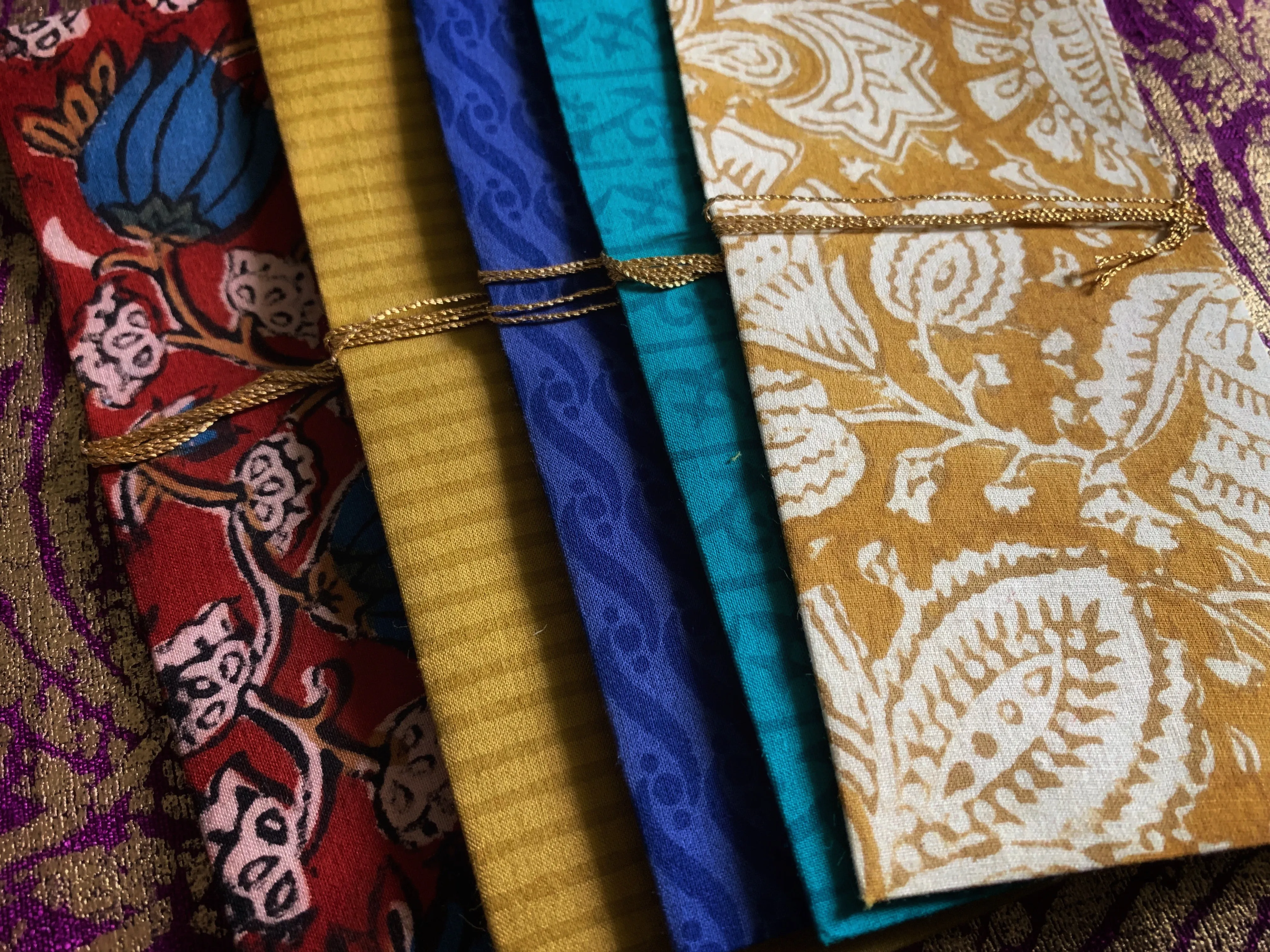 Block Print Fabric Envelope (Set of 5)