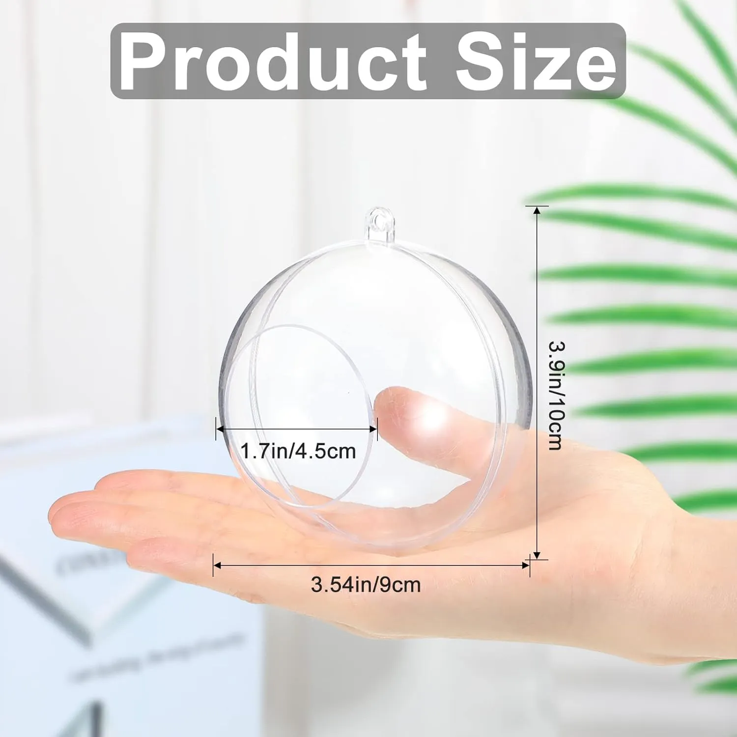Blulu 24 Pcs Acrylic Hanging Candle Holder Wedding Tea Light Holder Air Plant Holder Clear Led Tealight Candle Holder Round Tillandsia Succulent Vase Hanger with 3.28 ft Twines Christmas (3 Inches)