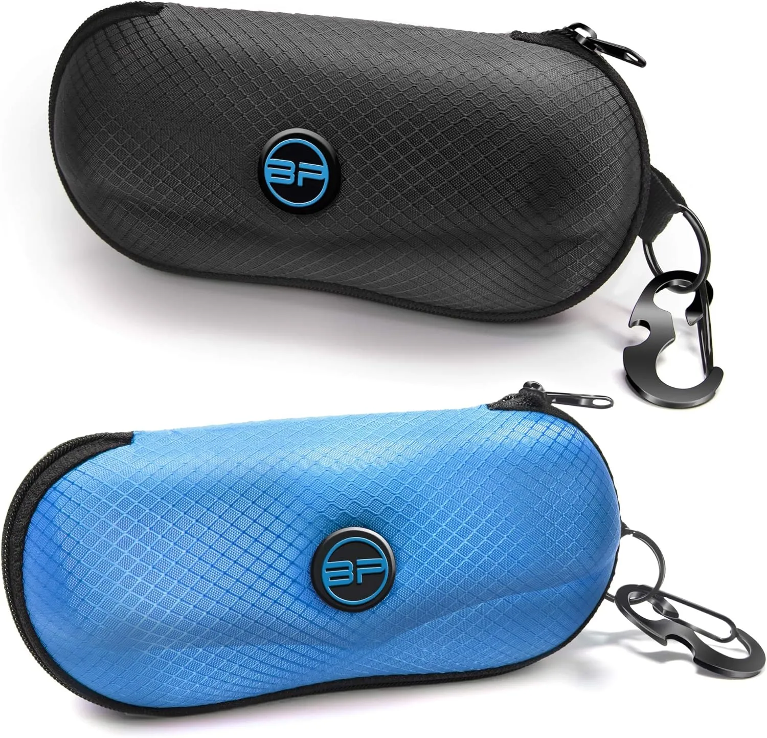 BLUPOND Sunglasses Case Semi Hard EVA Shell with Metal Hanging Hook Belt Clip Sun Glasses Storage