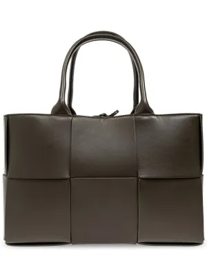 Bottega Veneta Arco Intrecciato Small Tote Bag Brown