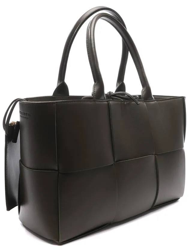 Bottega Veneta Arco Intrecciato Small Tote Bag Brown