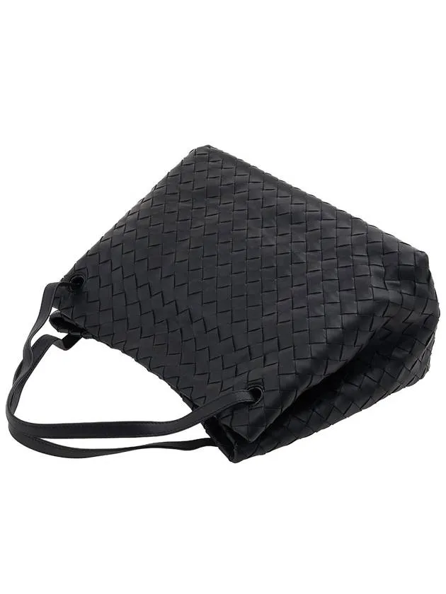 Bottega Veneta Intrecciato Large Top Handle Tote Bag Black