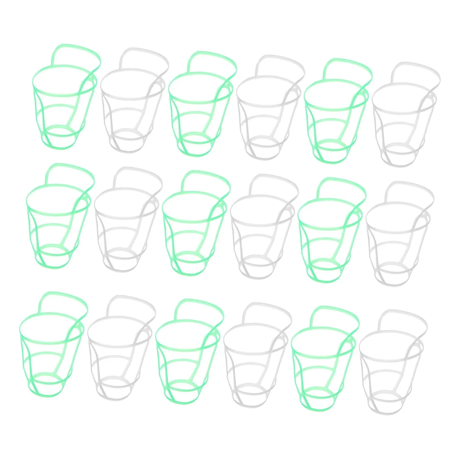Bottle Net Bag 20pcs Reusable Plastic Storage Bottle Cover Saline Holder Hospital Drip Bottle Holder