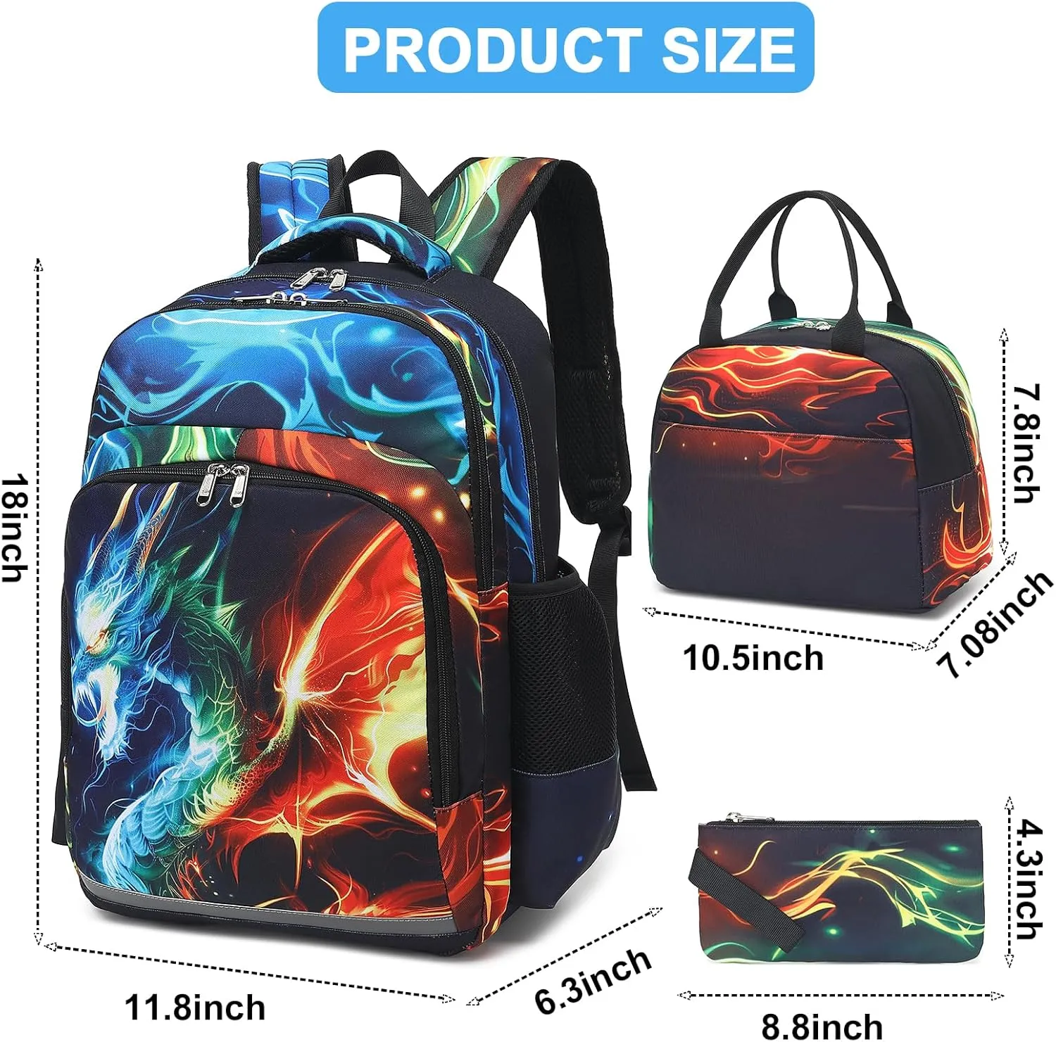 BTOOP Girls Backpack Kids Boys Elementary Bookbag Girly School Bag with Insulated Lunch Tote and Pencil Pouch