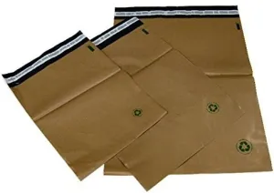 Bubblefast! Brand 12'' x 15.5'' Unlined Biodegradable Self-Seal Poly Mailing Bags, Pack of 100