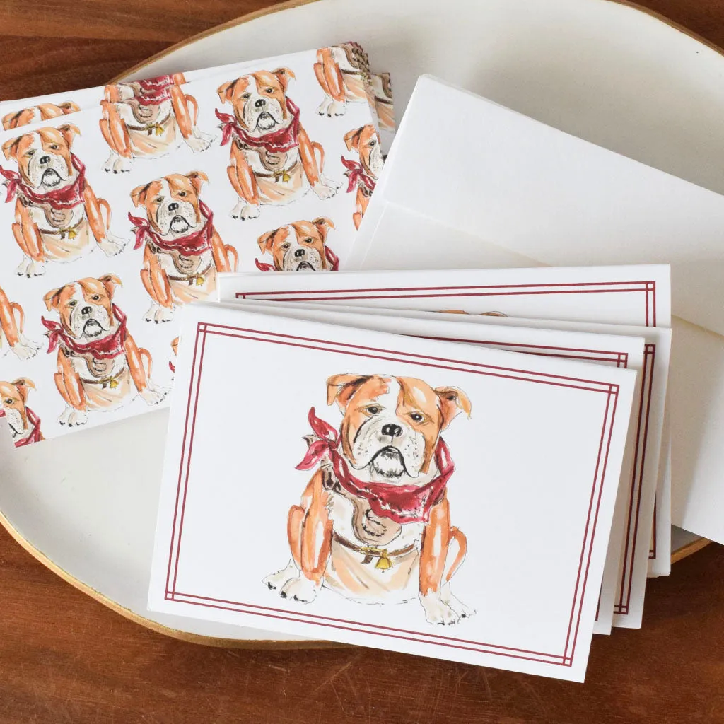 Bulldog Notecards Set