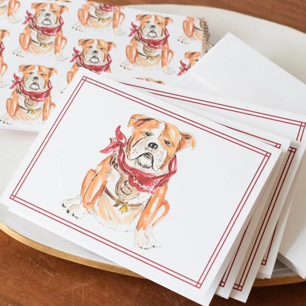 Bulldog Notecards Set