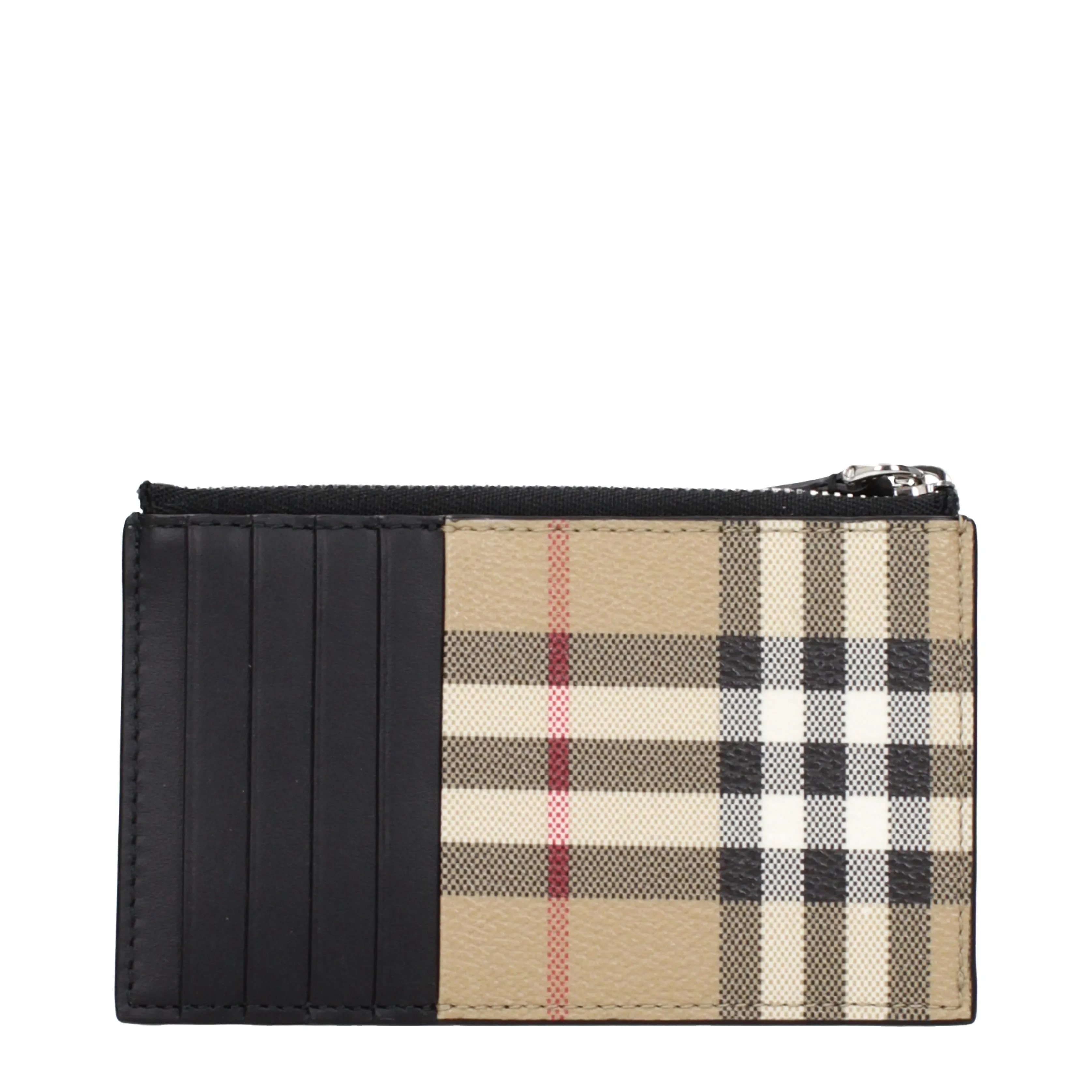 Burberry Document Holder Man Fabric Beige/Black