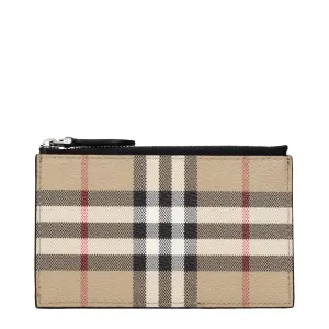 Burberry Document Holder Man Fabric Beige/Black
