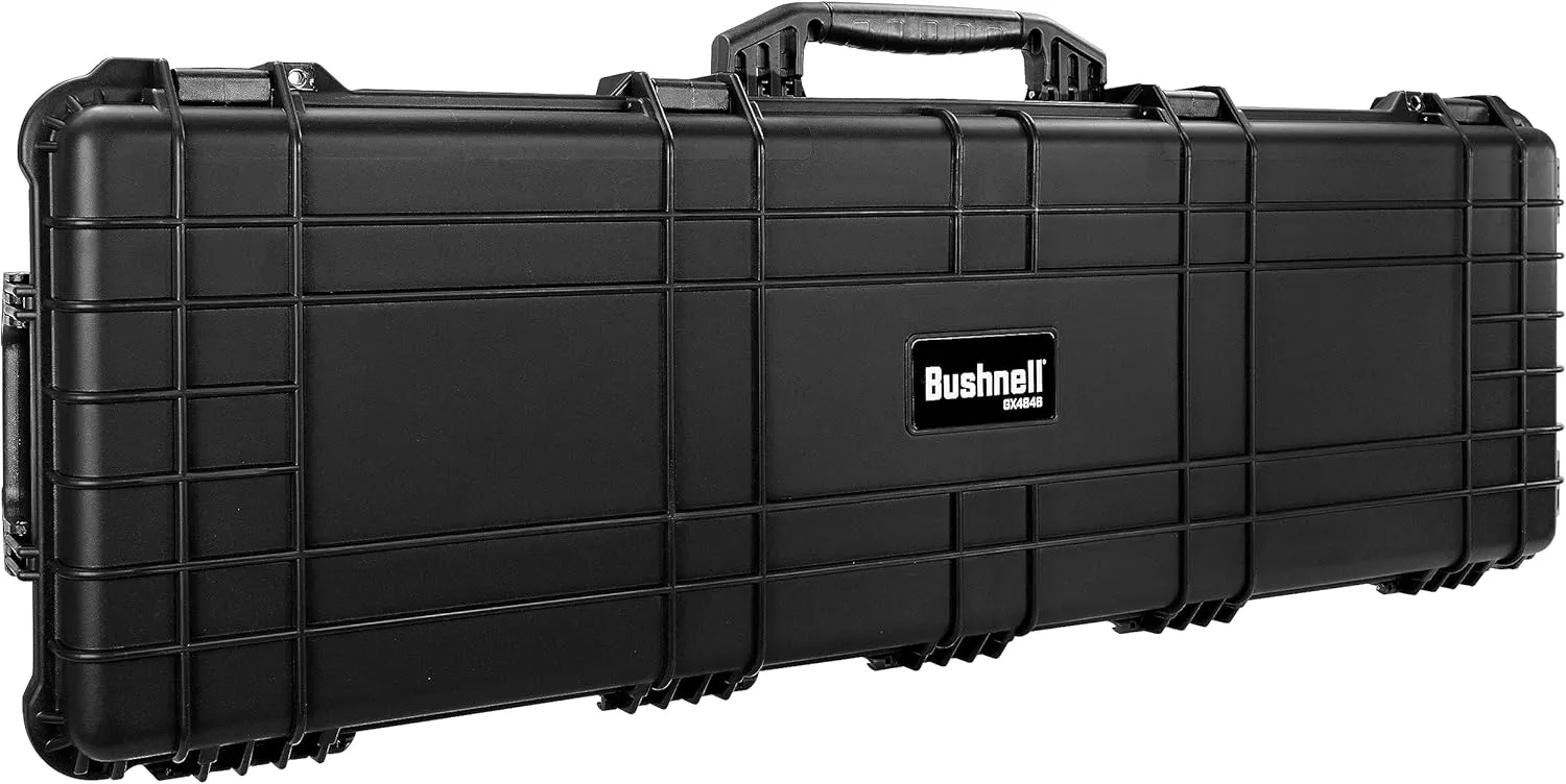 Bushnell 44 Inch Hard Rifle Case, Waterproof, Shock Proof, and TSA Ready with Wheels