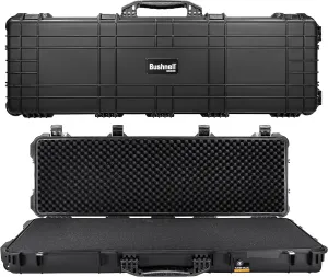 Bushnell 44 Inch Hard Rifle Case, Waterproof, Shock Proof, and TSA Ready with Wheels