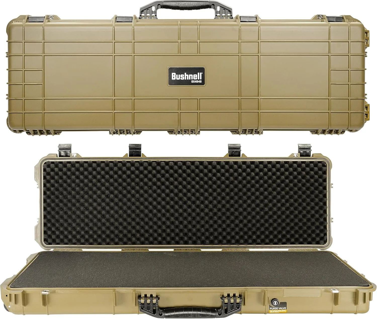 Bushnell 53 Inch Hard Rifle Case, Waterproof, Shock Proof, and TSA Ready with Wheels