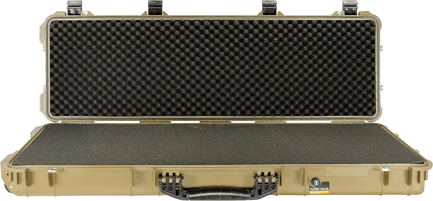 Bushnell 53 Inch Hard Rifle Case, Waterproof, Shock Proof, and TSA Ready with Wheels