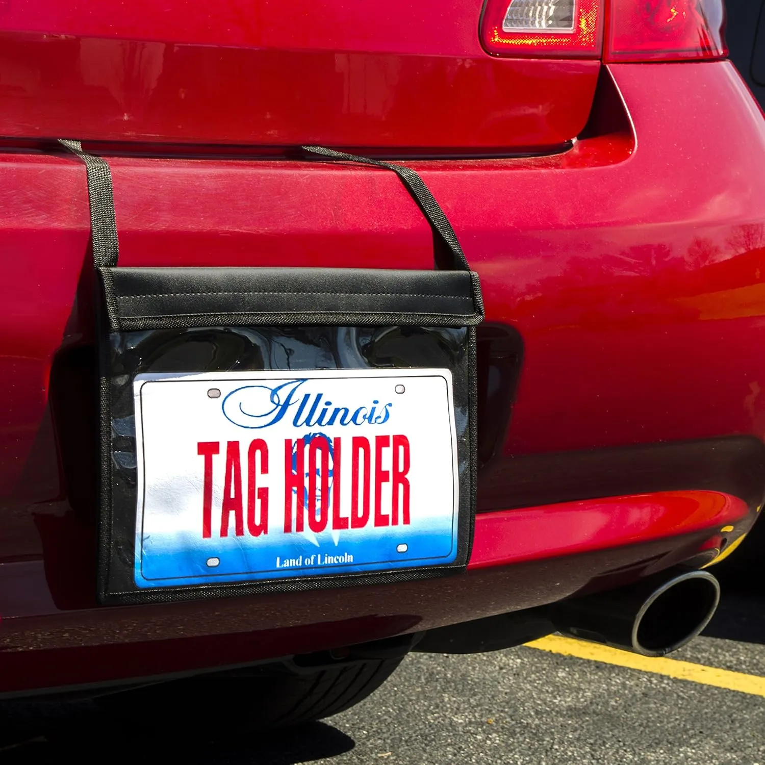 C-Line License Plate Holder with Hanging Strap, Stitched (41902), 4 Count Total