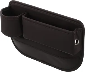 Cabilock Seat Storage Cup Holder Car Gap Bag Universal Cup Holder for Car Seat Car Front Seat Organizer Car Seat Gap Organizer Car Purse Holder Between Seats Brown Leather