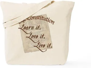 CafePress Conservatives Unite! Tote Bag Natural Canvas Tote Bag, Reusable Shopping Bag
