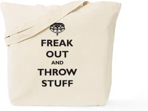 CafePress Freak Out And Throw Stuff (Pa Tote Bag Natural Canvas Tote Bag, Reusable Shopping Bag