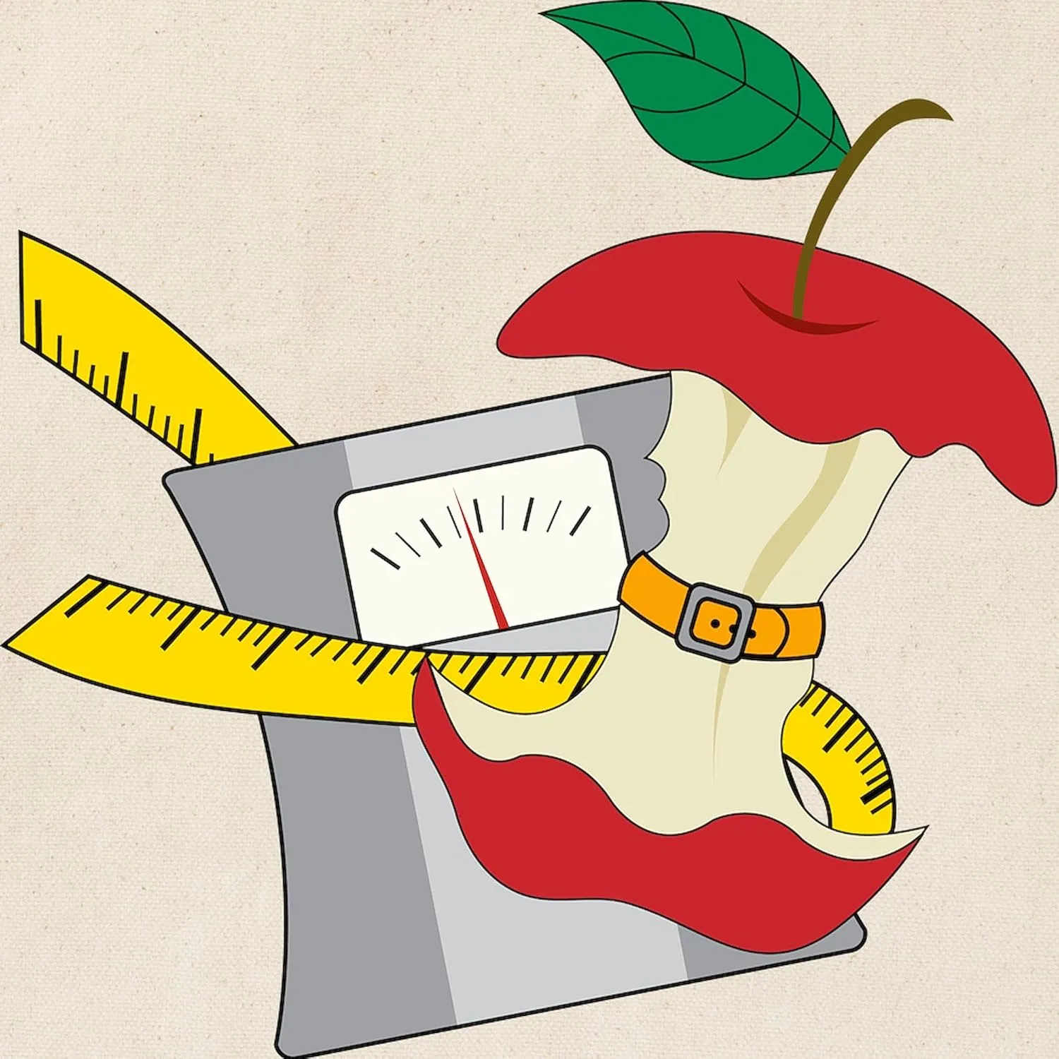 CafePress Fruit Diet Tote Bag Reusable Natural Beige Canvas Shopping Bag