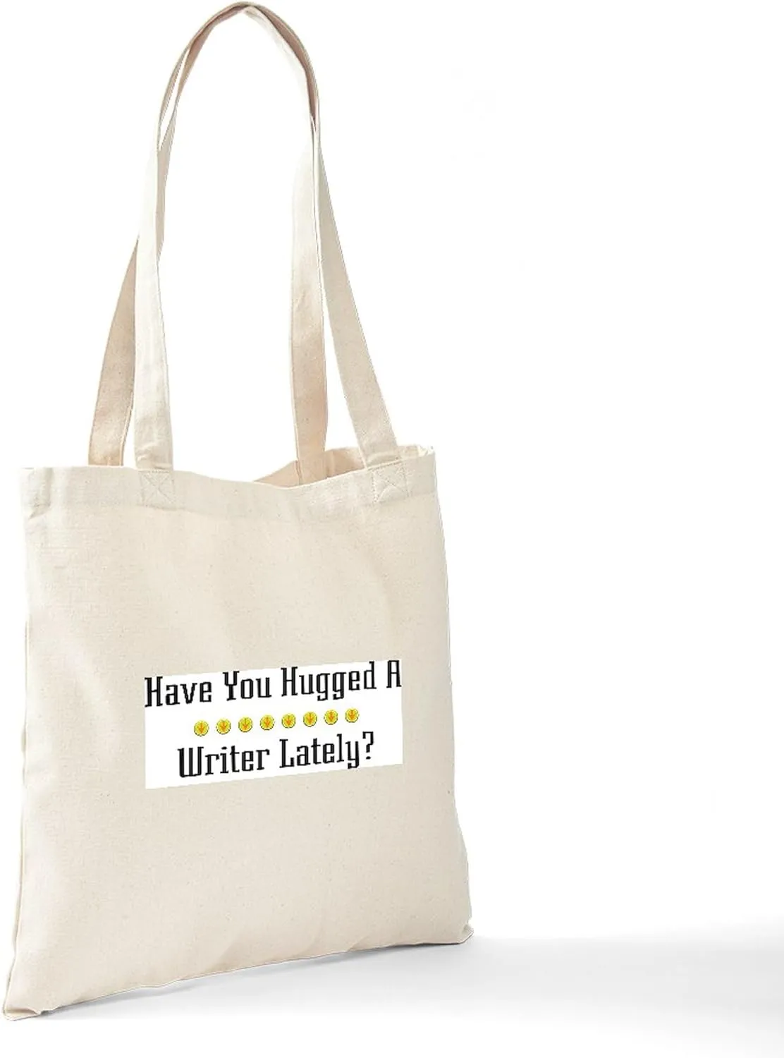 CafePress Hugged Writer Tote Bag Reusable Natural Beige Canvas Shopping Bag