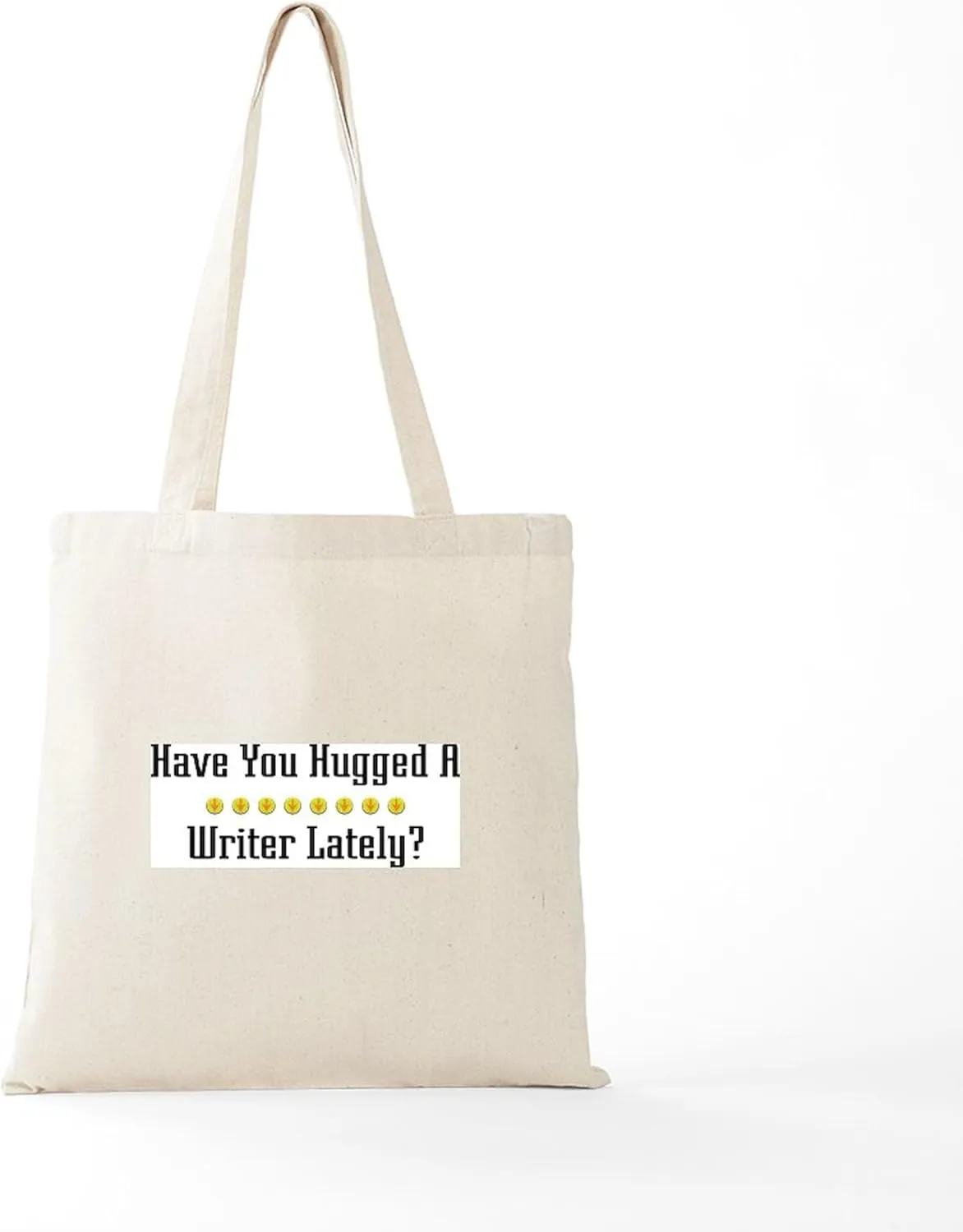 CafePress Hugged Writer Tote Bag Reusable Natural Beige Canvas Shopping Bag