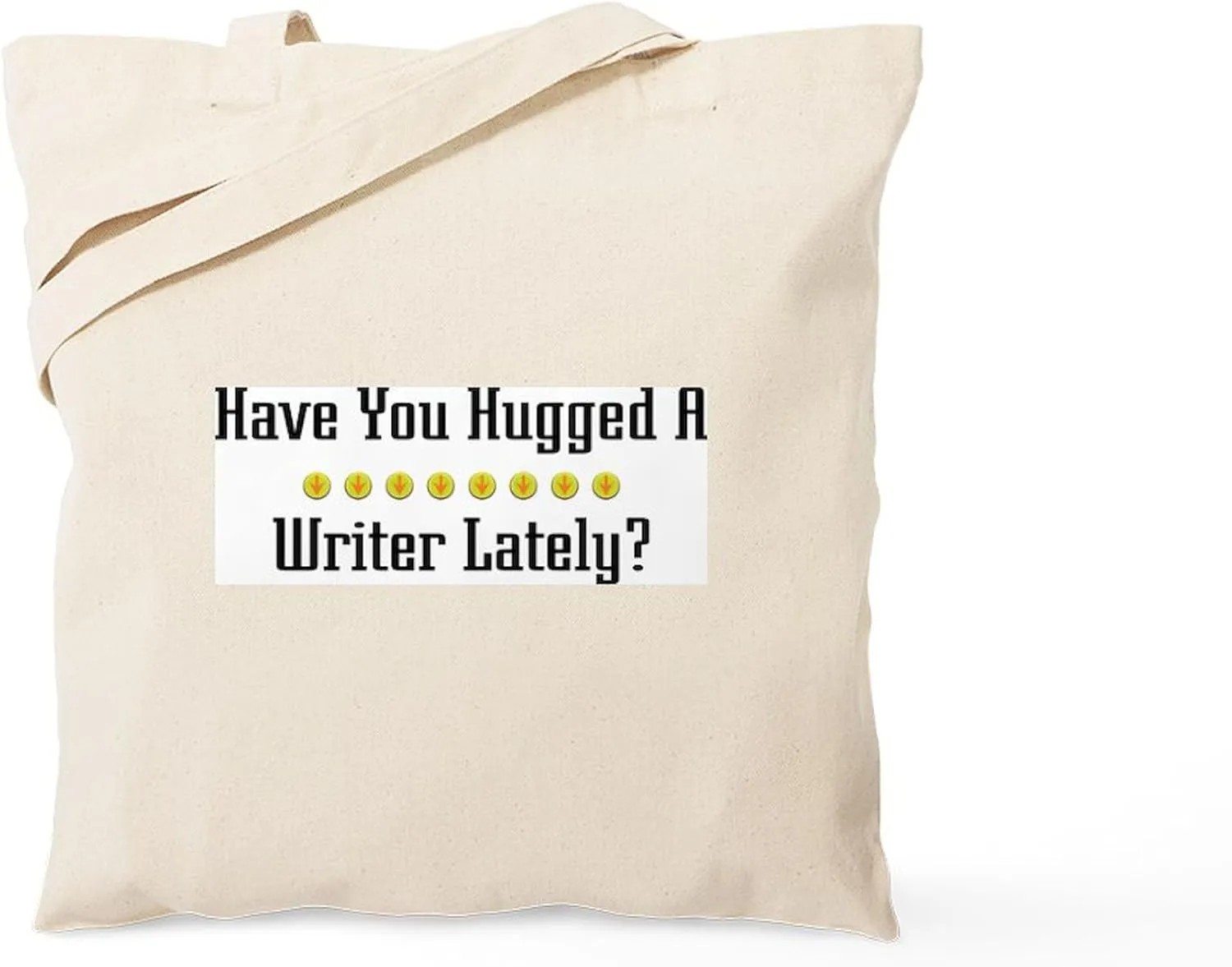 CafePress Hugged Writer Tote Bag Reusable Natural Beige Canvas Shopping Bag