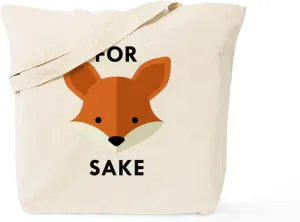 CafePress Oh! For Fox Sake Tote Bag Reusable Natural Beige Canvas Shopping Bag