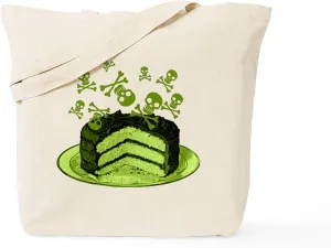 CafePress Poison Cake Tote Bag Reusable Natural Beige Canvas Shopping Bag