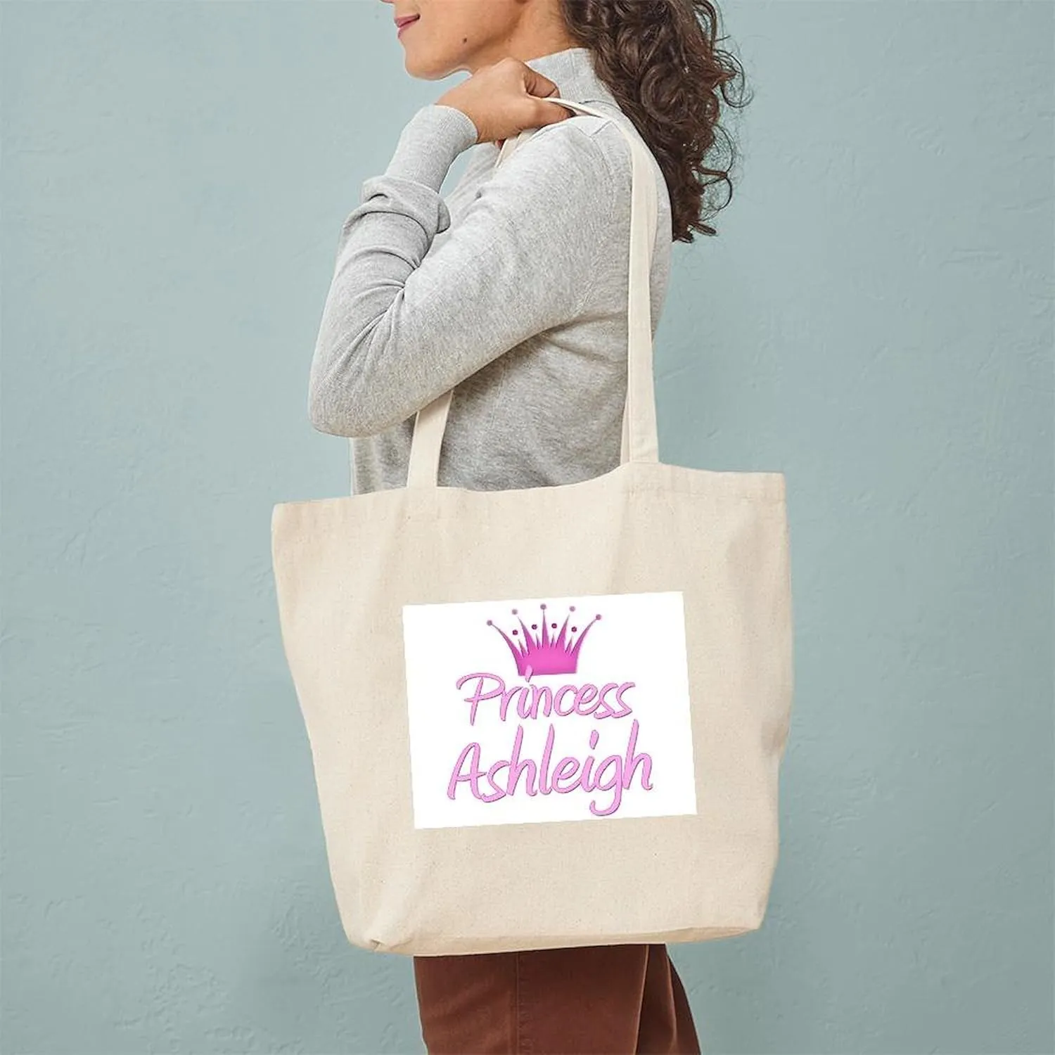 CafePress Princess Ashleigh Tote Bag Natural Canvas Tote Bag, Reusable Shopping Bag