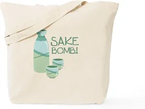 CafePress Sake Bomb Tote Bag Reusable Natural Beige Canvas Shopping Bag