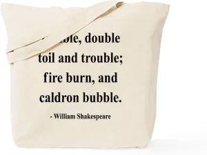 CafePress Shakespeare 24 Tote Bag Natural Canvas Tote Bag, Reusable Shopping Bag