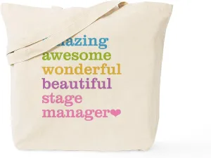 CafePress Stage Manager Tote Bag Reusable Natural Beige Canvas Shopping Bag