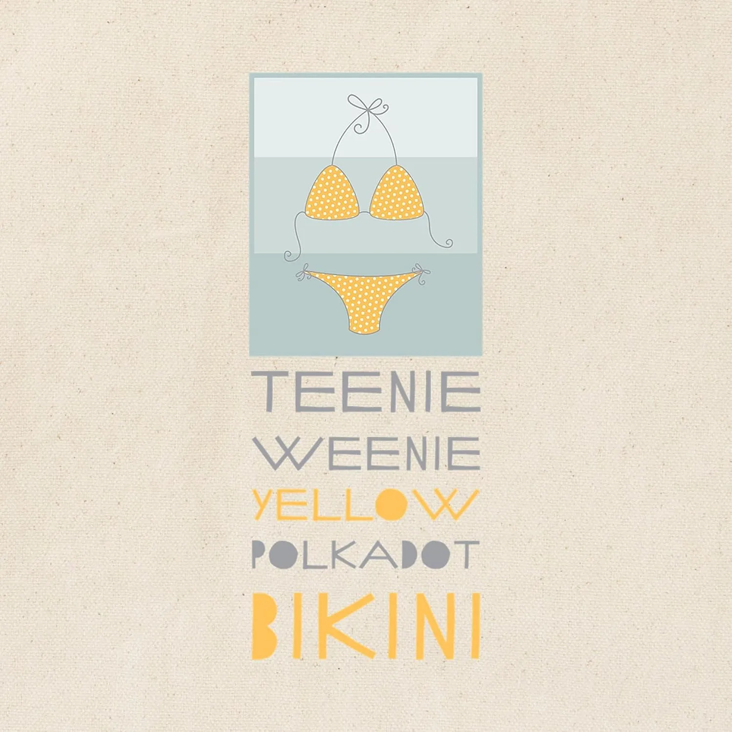 CafePress Teenie Weenie Tote Bag Reusable Natural Beige Canvas Shopping Bag