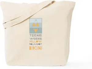 CafePress Teenie Weenie Tote Bag Reusable Natural Beige Canvas Shopping Bag