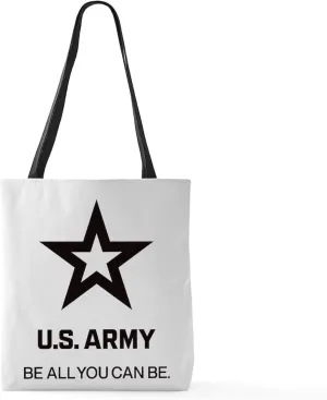 CafePress U.S. Army® Black Logo Tagline Large Tote Bag 18"x18" Reusable Grocery Shopping Sling Tote Bag