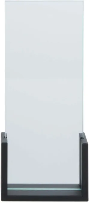 Cal-Mil 1510-411 Black Plastic Sign Holders with"U" Shaped Base 4 1/4"L x 2 3/16"W x 11"H