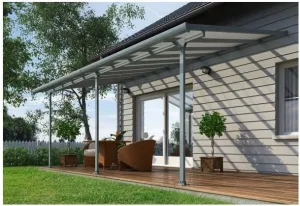 Canopia 10x44 Feria Steel Patio Cover Kit - Gray (HG9444)
