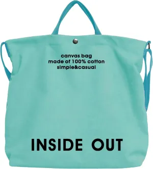 Canvas Tote Bag for Women - inside out Bag Large Canvas Crossbody Handbag Shoulder Bag for Work Travel Casual