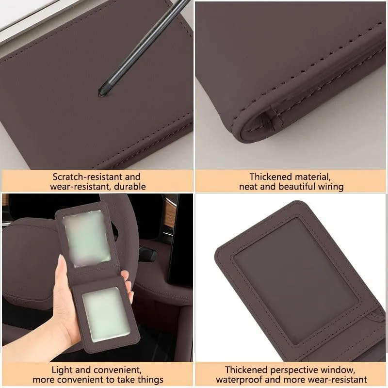 Car Wallets and License Insurance Holders for Mazda B-Series Biante Bongo BT-50, Slim Wallet Card Holder Anti-Theft Credit Essential Wallet Case Organizer,Black