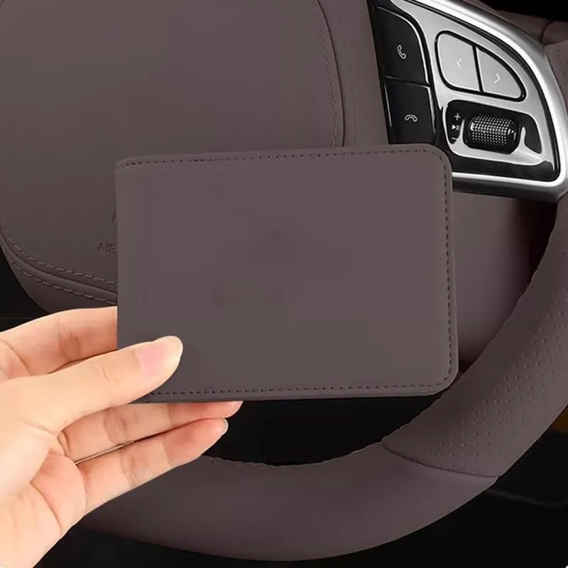 Car Wallets and License Insurance Holders for Mazda B-Series Biante Bongo BT-50, Slim Wallet Card Holder Anti-Theft Credit Essential Wallet Case Organizer,Black