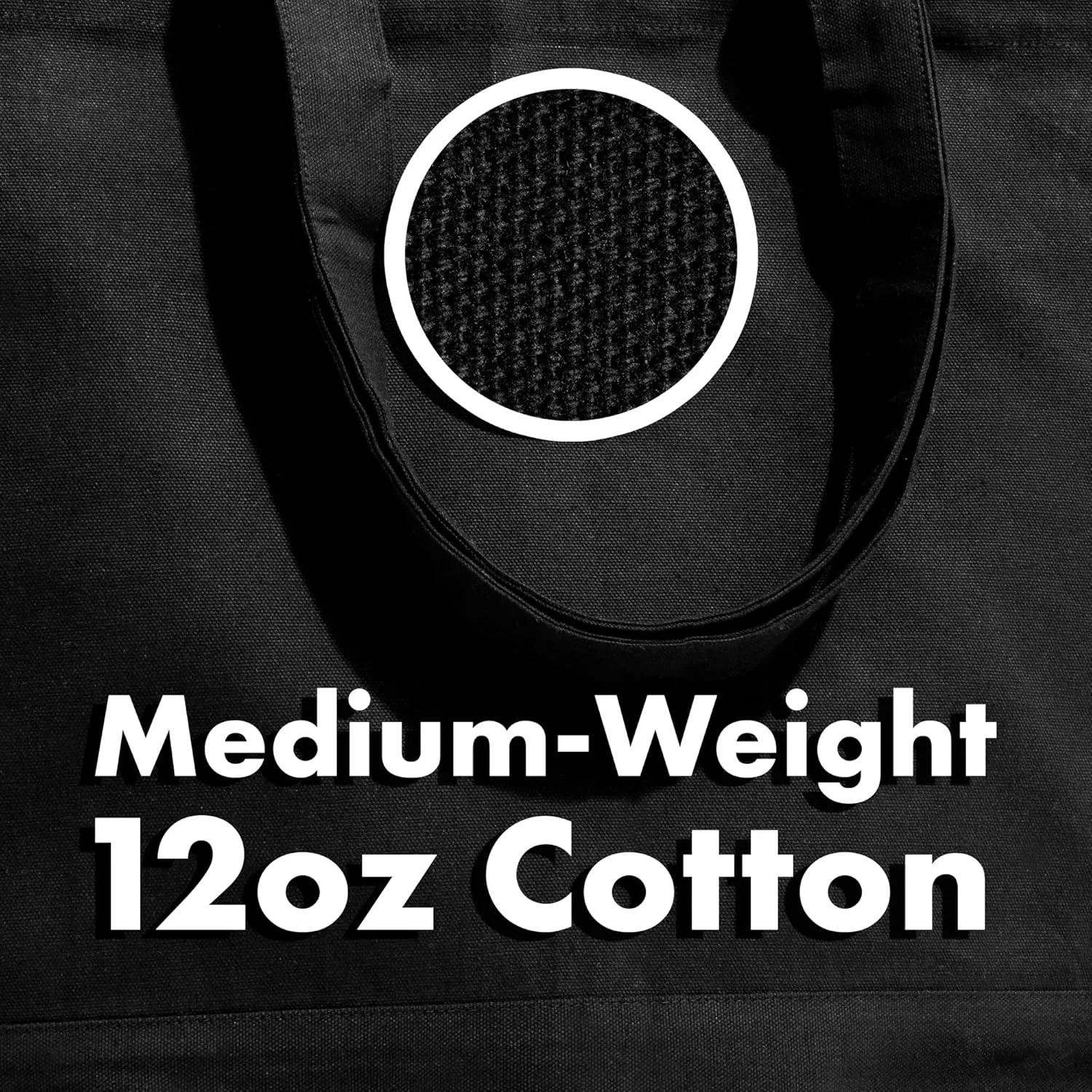 Carrywell |Not Made in China| Cotton Canvas Tote Bags, Blank Reusable Shopping Bags, Organic Cloth, Screen Print and DIY
