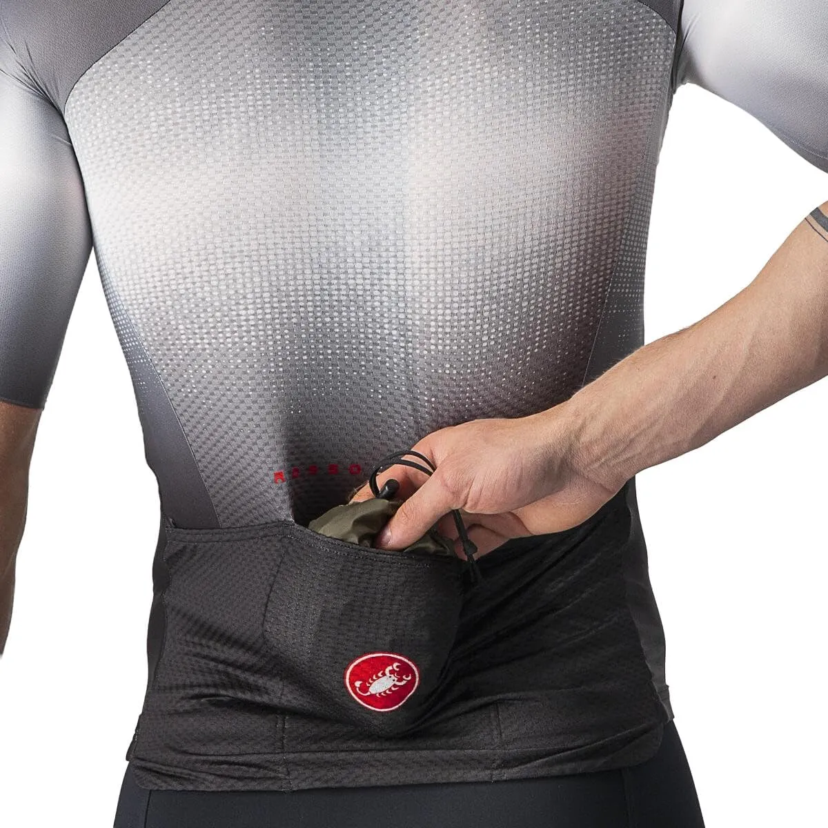CASTELLI Men’s Aria Shell Jacket, Highly Packable Ultra-Light Wind Protective Cycling Apparel for Road Cycling & Bike Rides