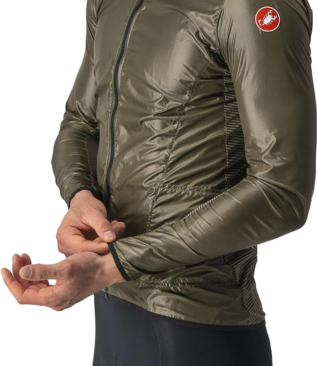CASTELLI Men’s Aria Shell Jacket, Highly Packable Ultra-Light Wind Protective Cycling Apparel for Road Cycling & Bike Rides