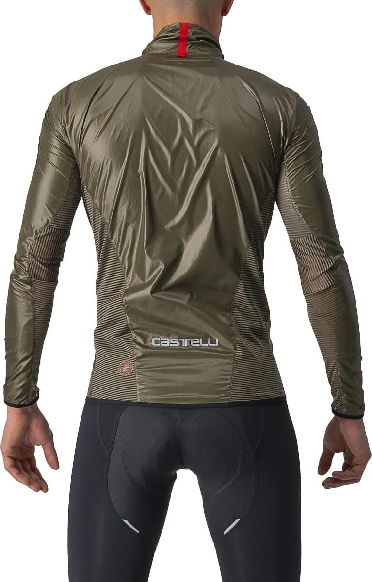 CASTELLI Men’s Aria Shell Jacket, Highly Packable Ultra-Light Wind Protective Cycling Apparel for Road Cycling & Bike Rides