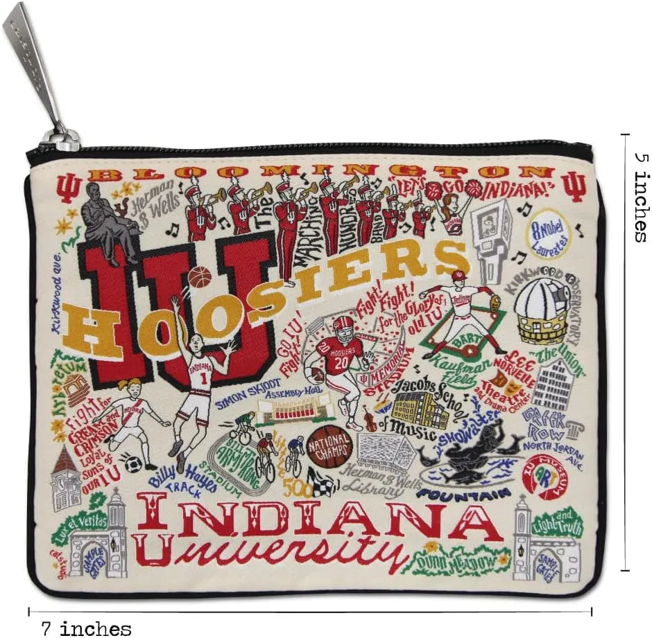 catstudio Indiana University Collegiate Zipper Pouch Purse | Holds Your Phone, Coins, Makeup, Dog Treats, & Tech Tools