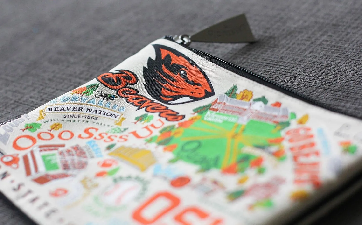 catstudio Oregon State University Collegiate Zipper Pouch Purse | Holds Your Phone, Coins, Makeup, Dog Treats, & Tech Tools