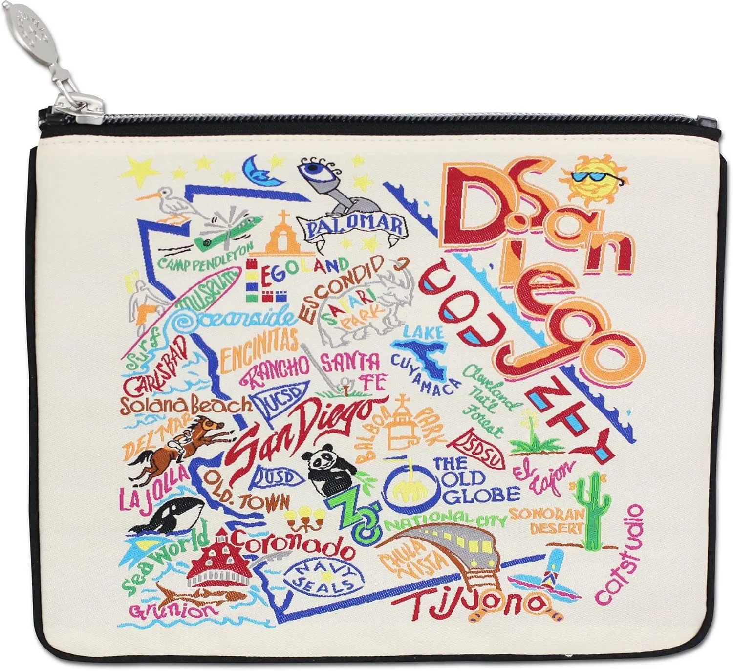 catstudio San Diego Zipper Pouch Purse | Holds Your Phone, Coins, Makeup, Dog Treats, & Tech Tools