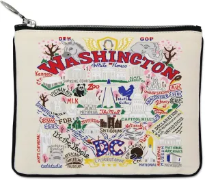 catstudio Washington DC Zipper Pouch Purse | Holds Your Phone, Coins, Makeup, Dog Treats, & Tech Tools