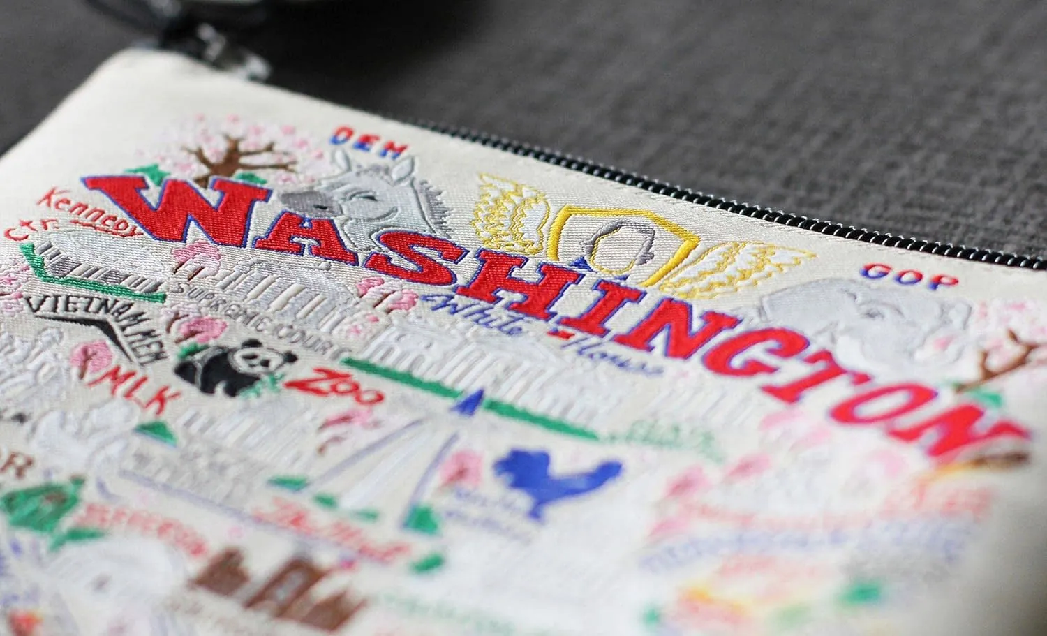 catstudio Washington DC Zipper Pouch Purse | Holds Your Phone, Coins, Makeup, Dog Treats, & Tech Tools